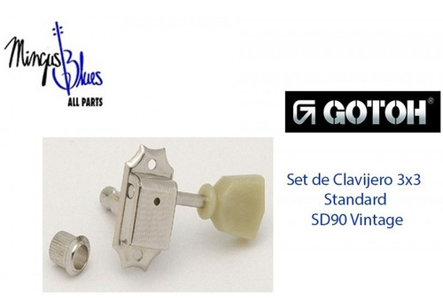 Clavijero Para Guitarra Eléctrica 3x3 Gotoh Sd90