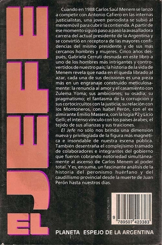 El Jefe. Vida Y Obra De Carlos Saúl Menem- Cerruti, Gabriela
