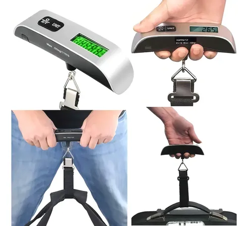 Báscula Digital Para Equipaje de Mano Maletas de Hasta 50 kg