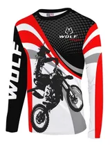 Comprar Playera Jersey Niño Motocross Wolf Racing Deportes Extremos 