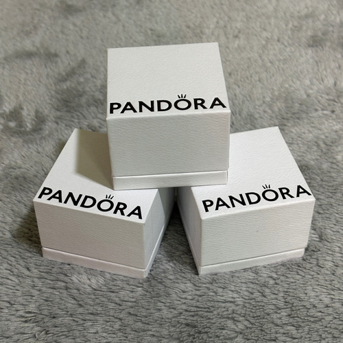 Caja Chica Pandora Original Para Charm O Anillo (3 Piezas)