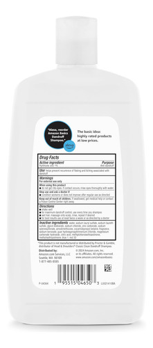 Shampoo Anticaspa Basics, Uso Diário, Cabelos Normais A Oleo