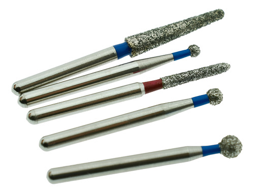 Kit Fresas De Diamante Puntas Mixtas 10 Piezas, Uso Dental
