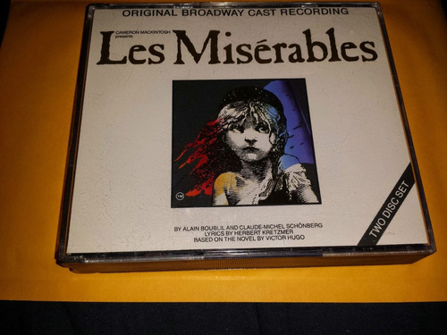 Les Miserables 2 Cd  Original Broadway Cast Musical Usa 