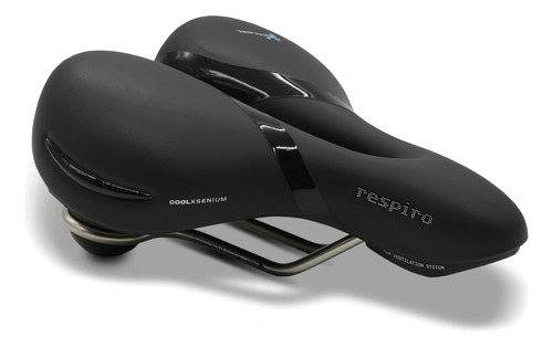 Selle Royal Respiro Soft Relaxed Sillín Negro, Mediano