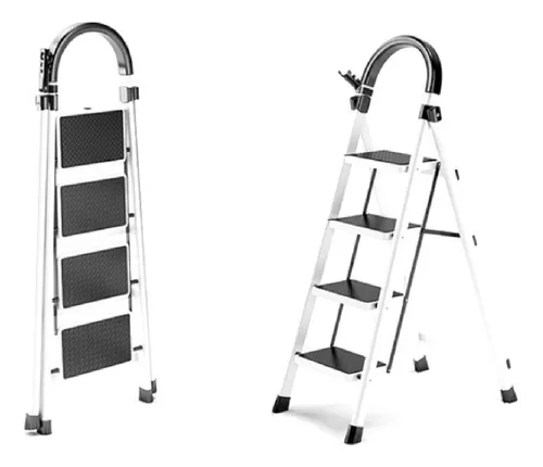 Escalera Familiar De Aluminio 4 escalones Fligman HL204 - Mandy Hogar