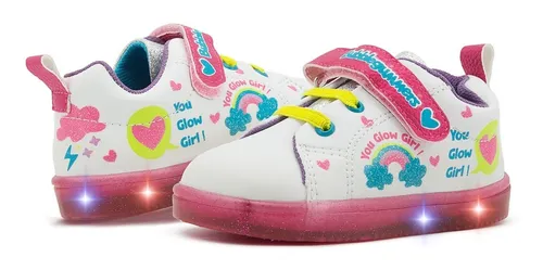 Tenis Luces Niña Minnie Bubblegummers