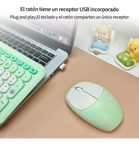 Juego De Teclado Y Ratón Mofii 606pro En Verde