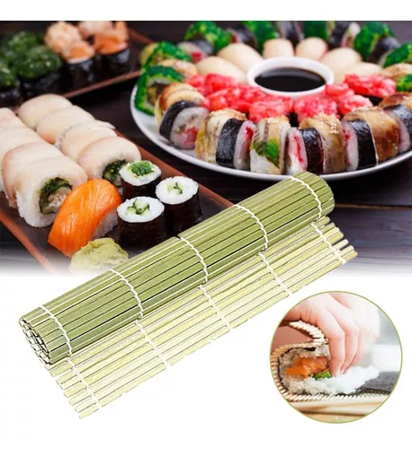 Esterilla Para Sushi Bambu 24x24 Cm Individual