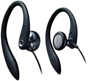 Philips Shs3200bk / 37 Flexible Earhook Auriculares, Negro