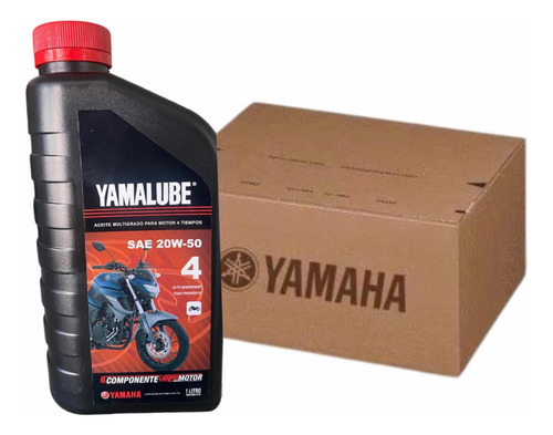 Caja Aceite Yamalube Mineral 20w50 24 Litros