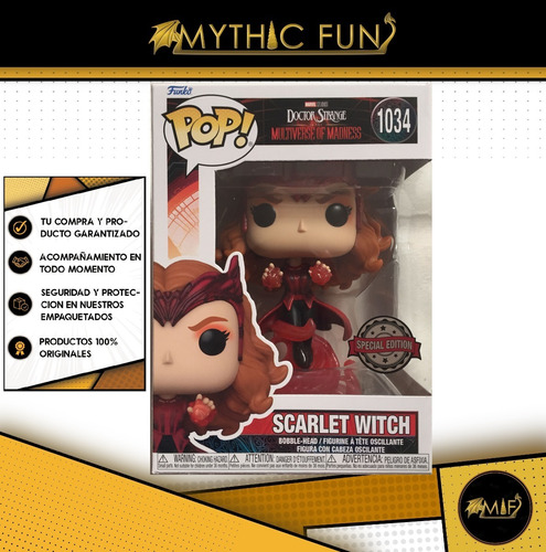 Funko Pop Doctor Strange Scarlet Witch Special Edition 1034 (Usado)