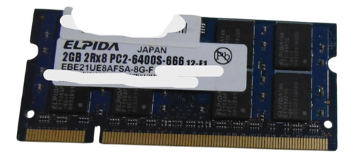 Memória Para Notebook Hp Dm3-1035dx Elpida 2gb Ddr2 800mhz (Usado)