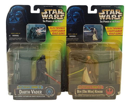Figuras Darth Vader & Ben Kenobi The Power Of The Force 1996