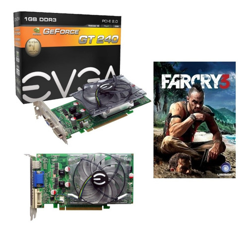 Imagen 1 de 3 de Tarjeta Grafica Geforce Evga Gt240 1gb Hdmi Vga Dvi (a)