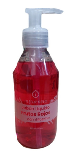 Jabon Liquido Frutos Rojos Con Glicerina 250ml Influencia