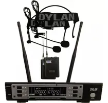 Comprar Microfone Sem Fio Duplo Headset Dylan D-9006s Uhf 2 Headset
