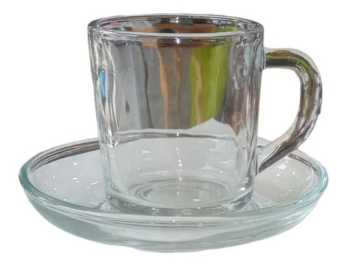 Tazas 12 Piezas Seis Tazas 6 Platos Star Glass #b