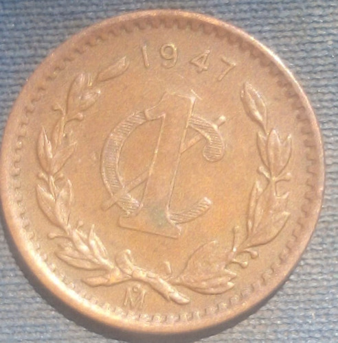 México 1947 1 Centavo Cobre