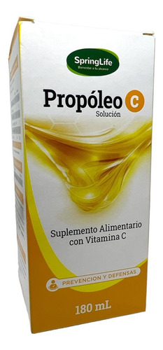 Propoleo C Springlife Suplemento Con Vit C Jarabe 180ml