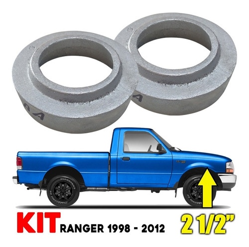 Kit Aumentos Aluminio 2.5 Pulgadas Ford Ranger 1998 - 2012