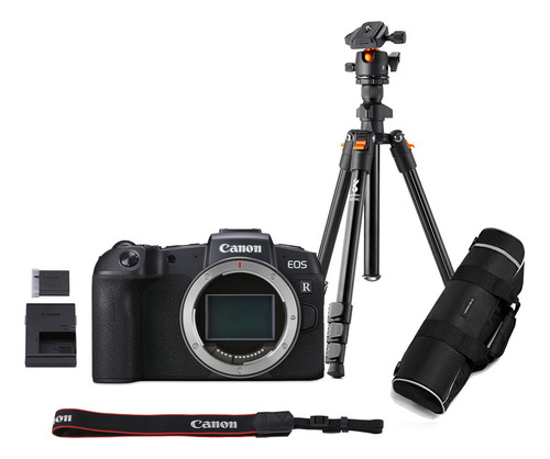 Kit Cámara Canon Eos Rp + Tripie K&f Concept Color Negro