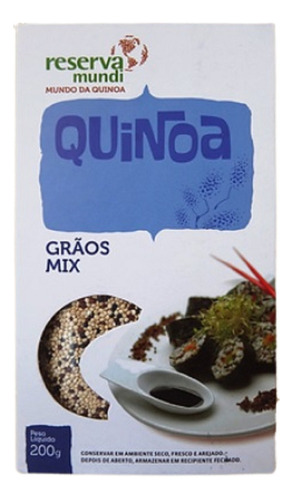Kit 6x: Quinoa Em Grãos Mista Sem Glúten Reserva Mundi 200g