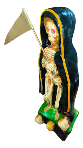 Imágen Artesanal San La Muerte 50cm Yeso Negra