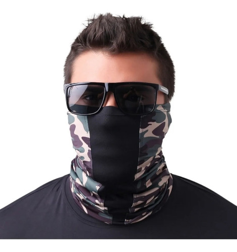 Imagem 3 de 5 de Buff Bandana Respirável Pesca Bike Uv50 Camuflado Florest