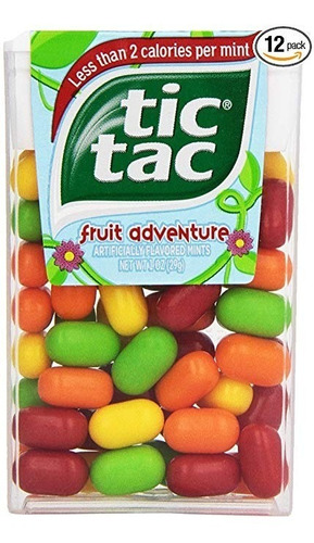 Tic Tac Mints, Frutas Aventura, 1 Oz. (12 Count)