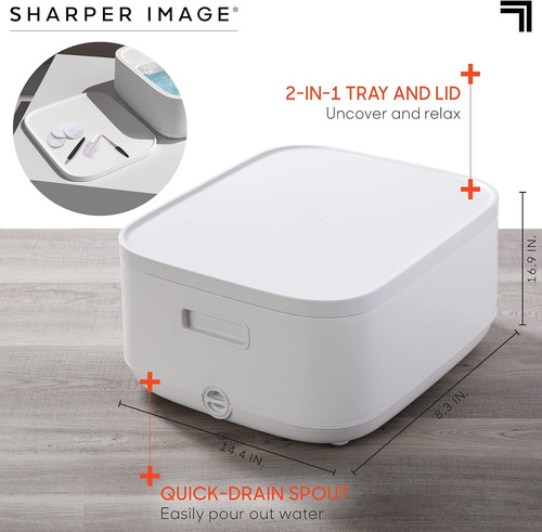Masajeador Pies Sharper Image Hydro Spa Pantalla Lcd Rodillo