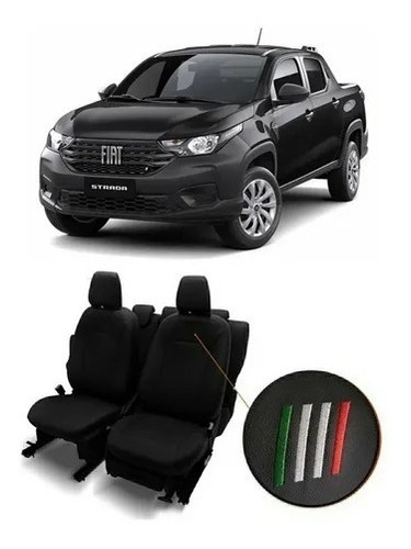 Fundas Cubreasiento E Cuero Fiat Strada Freedom Volcano 2021