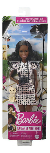 Barbie Fotógrafa De Mascotas Você pode ser qualquer coisa - Mattel