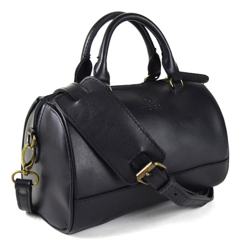 Mini Bolso 100% Piel Color Negro Ag Leather