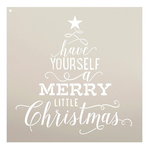 Have Yourself A Merry   Christmas Stencil De  R12 | Ár...