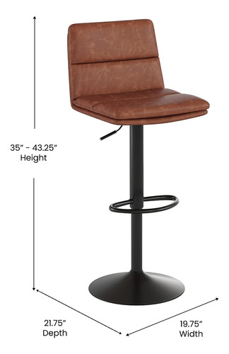 Flash Furniture Hughes Juego De 2 Taburetes De Bar Modernos
