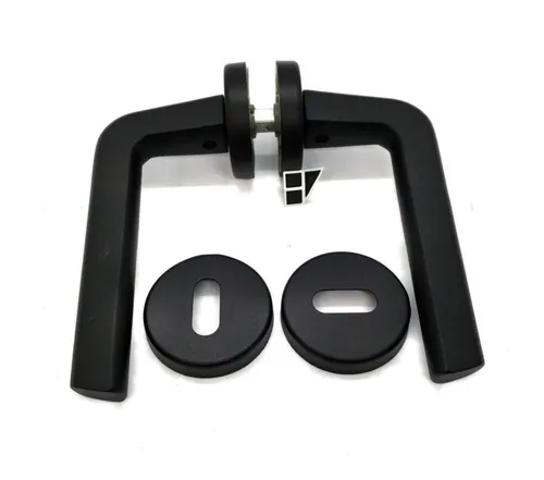 comprar Manija Picaporte Anto Terra Doble C\u002Fboca Retro Negra Mate*** Negro