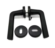 Comprar Manija Picaporte Anto Terra Doble C\u002Fboca Retro Negra Mate*** Negro