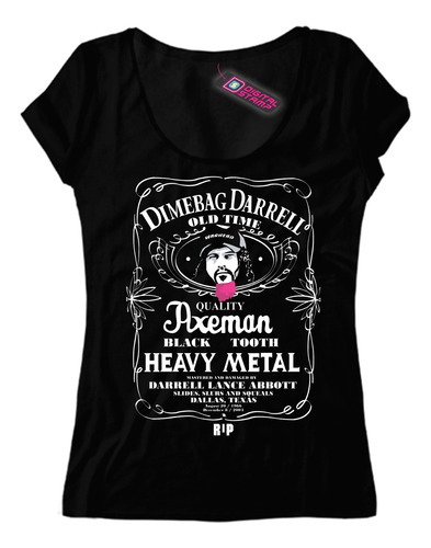 Remera Mujer Darrell Lance Abbott Pantera  Rp296 Dtg Premium