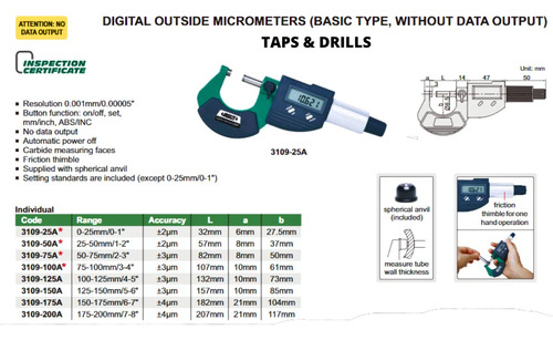 Calibrador Vernier Digital De 8 + Micrómetro Dig P/ext De 3