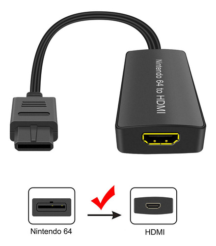 Convertidor De Nintendo64 A Hdmi Plug And Play Para Tv