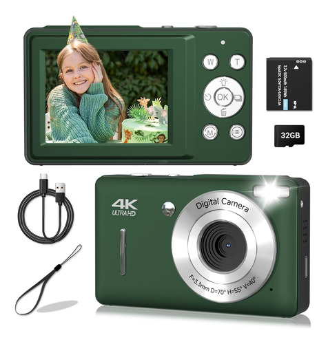 Fhd 1080p Digital Camera For Kids, Vintage Digicam With 1...