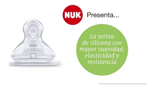 Imagen 4 de 9 de 2 Tetinas 0-6 Meses Nuk Para Mamaderas First Choice+ Flujo S