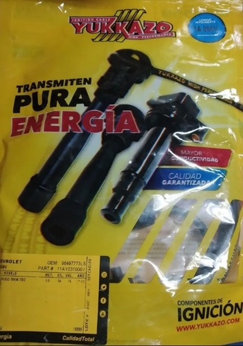 Cable Bujia Aveo Ls Twin-tec Motor 1.6 Marca Yukkazo