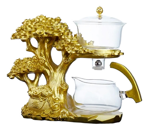 Juego De Té De Cristal Money Tree Lazy Kungfu, Set De