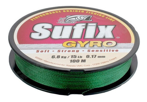 Multifilamento Sufix Gyro Braid 4 Hebras 0,50 Mm 90 Libras