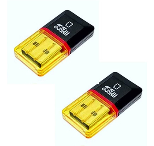 2 Pcs Lector Adaptador De Memoria Micro Sd A Usb 2.0