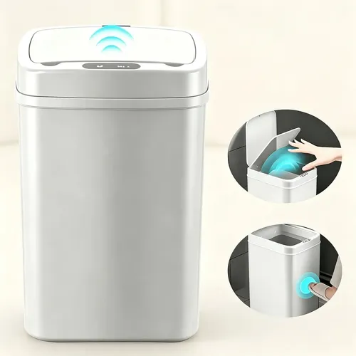 Lixeira Inteligente Sensorizada de 16 L para Cozinha e Banheiro