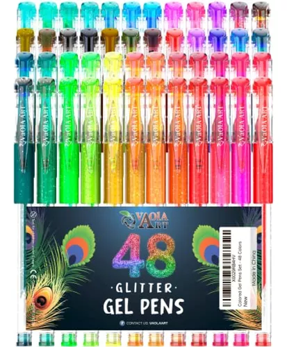 VaOlA ART Color Gel Pens - Gel Pens for Kids - Coloring Pens - Gel Pens Set  - Pen Sets