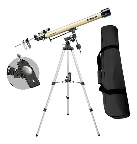 Telescopio Tasco Luminova 60eq + Soporte Celular + Estuche